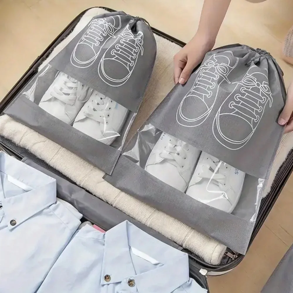 NEW 2 pcs Travel Shoes Storage Bags: Dustproof, Portable, and Lightweight - Picture 4 of 5
